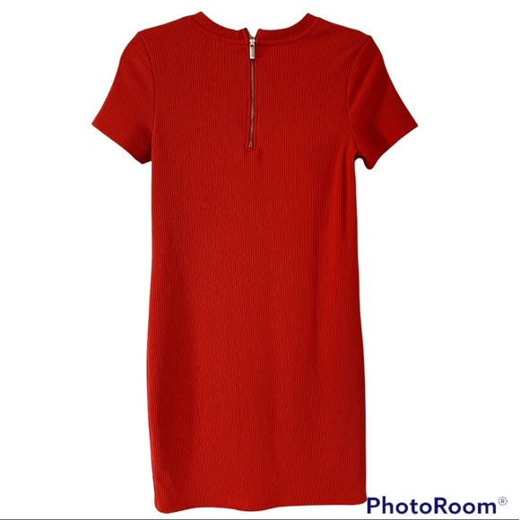 Zara Red Orange Dress Size medium - Picture 2 of 5